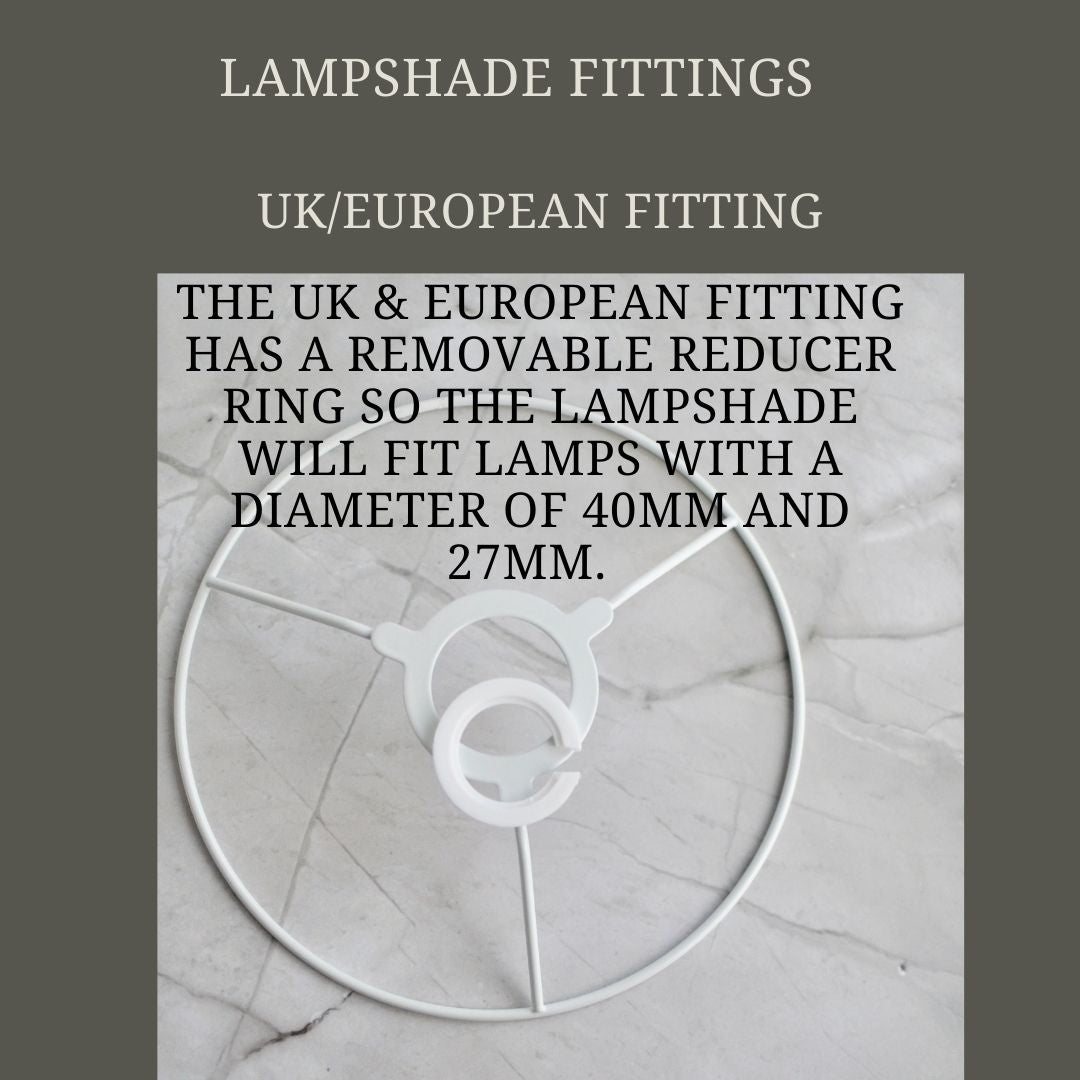 Available Lampshade Fittings