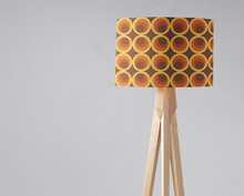 Load image into Gallery viewer, Dark Brown Retro 1970&#39;s Design Lampshade, Ceiling or Table Lamp Shade
