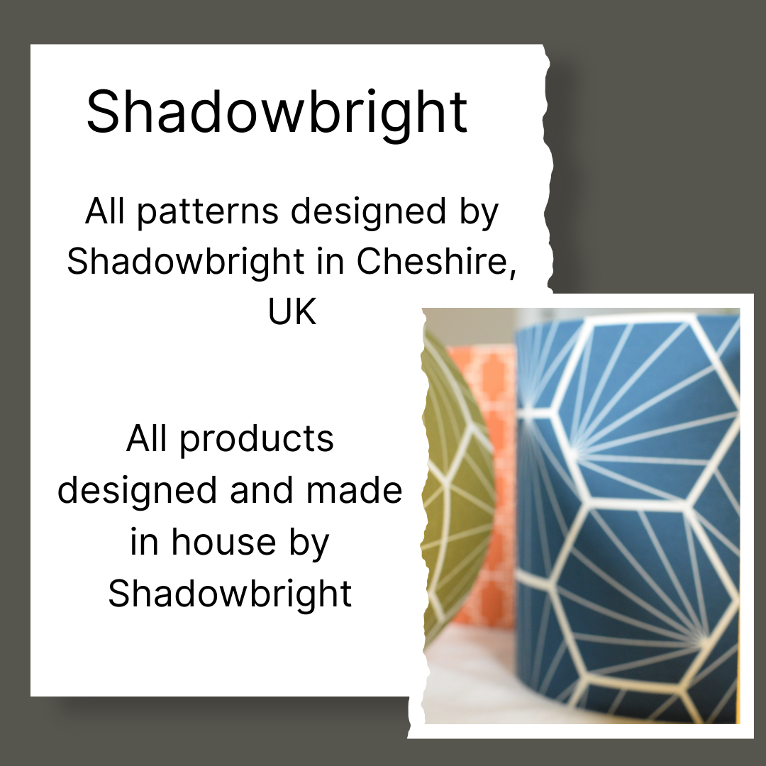 Shadowbright - handmade lampshades designed and made in Cheshire, UK
