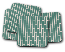 Load image into Gallery viewer, Green Geometric Coasters
