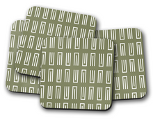 Load image into Gallery viewer, Light Green Contemporary Lines Coasters
