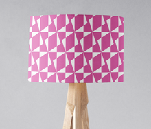 Load image into Gallery viewer, Pink Retro Geometric Lampshade
