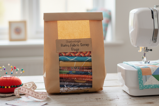 Retro Fabric scrap bags