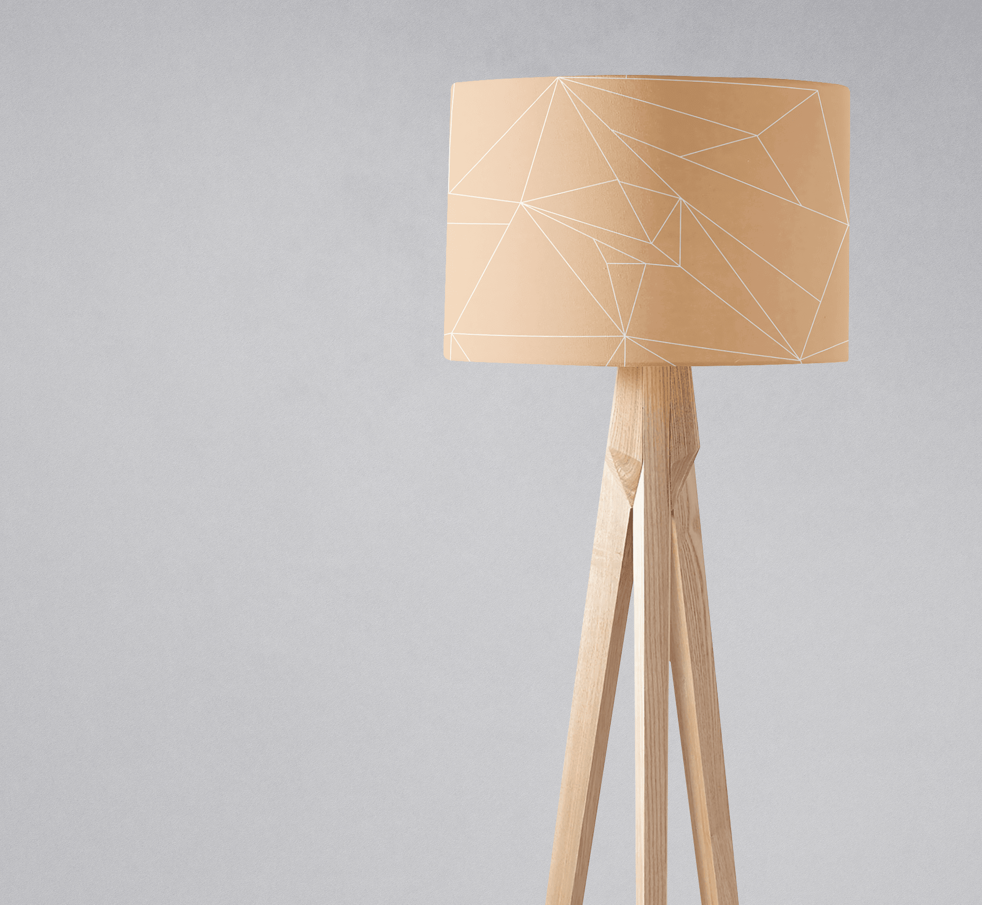 Beige Minimalist Lampshade, Ceiling or Table Lamp Shade - Shadow bright