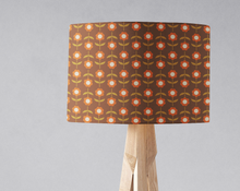 Load image into Gallery viewer, Brown floral lampshade

