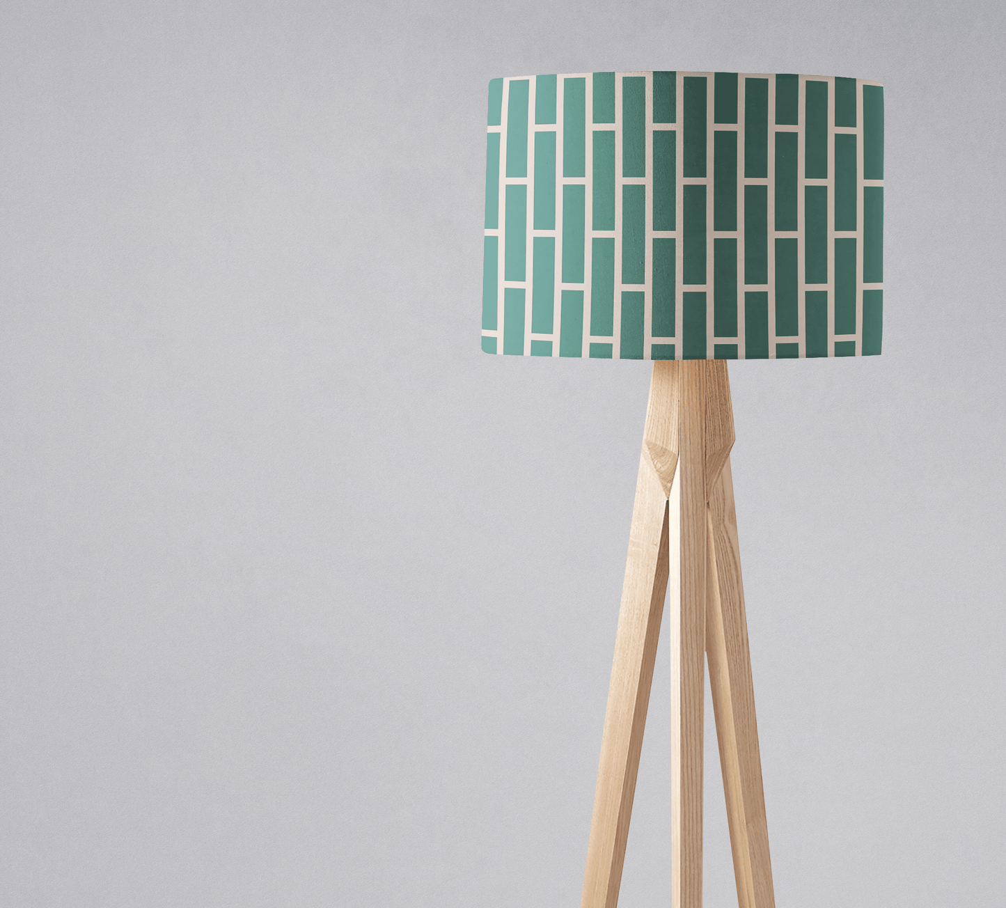 Green and Beige Geometric Lampshade - Shadow bright
