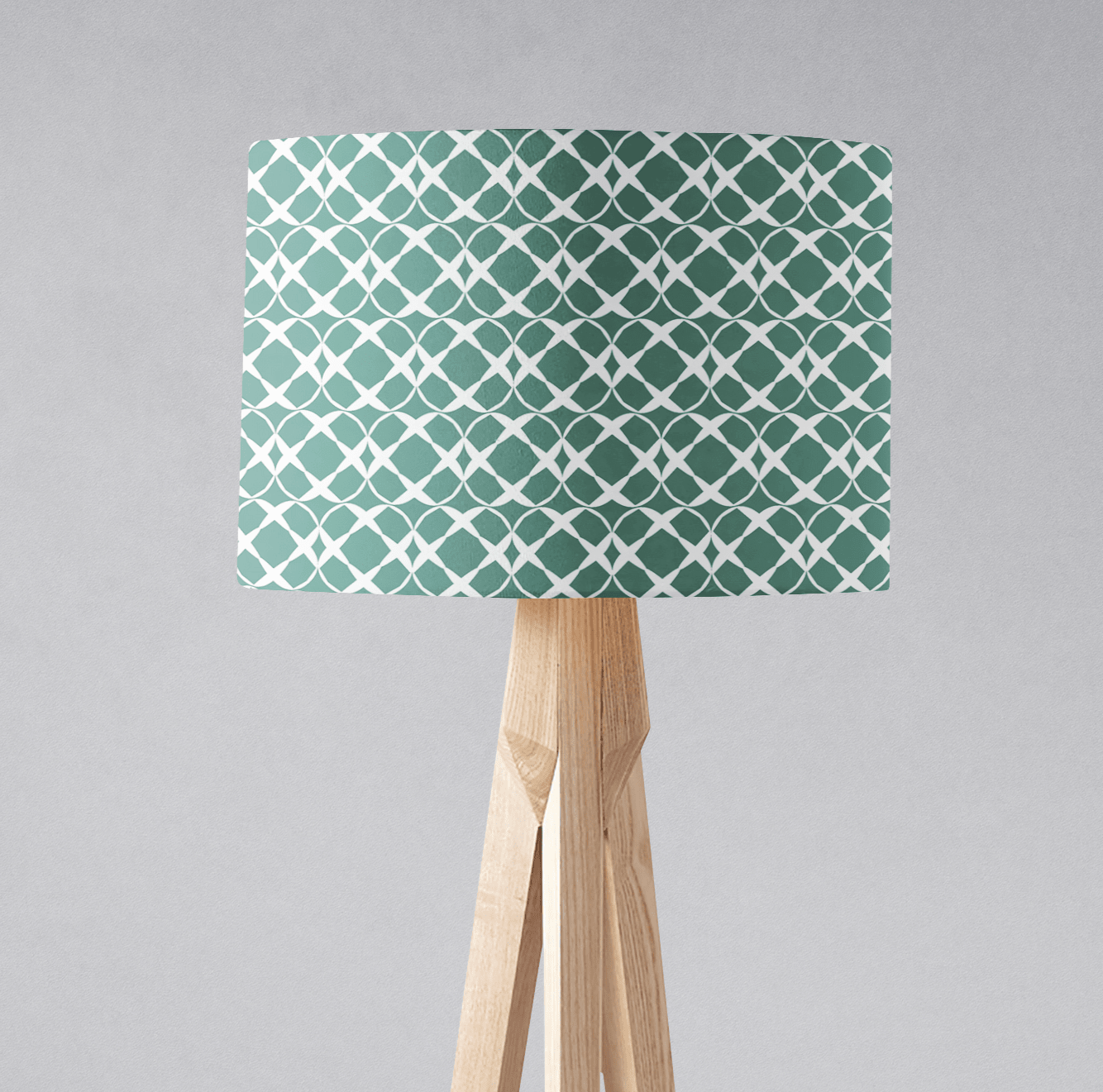 Green Geometric Lampshade, Ceiling or Table Lamp Shade - Shadow bright