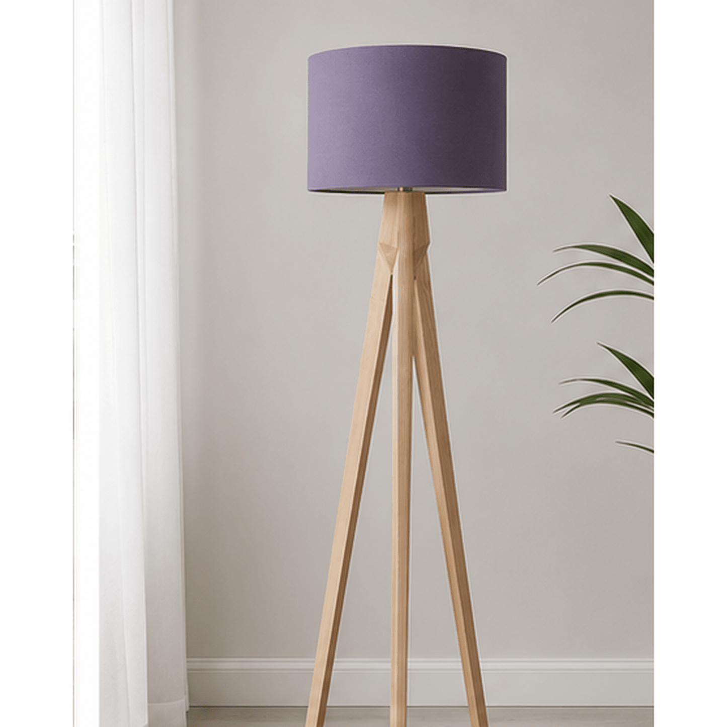 Plain Aubergine Lampshade, Purple Ceiling or Table Lamp Shade - Shadow bright