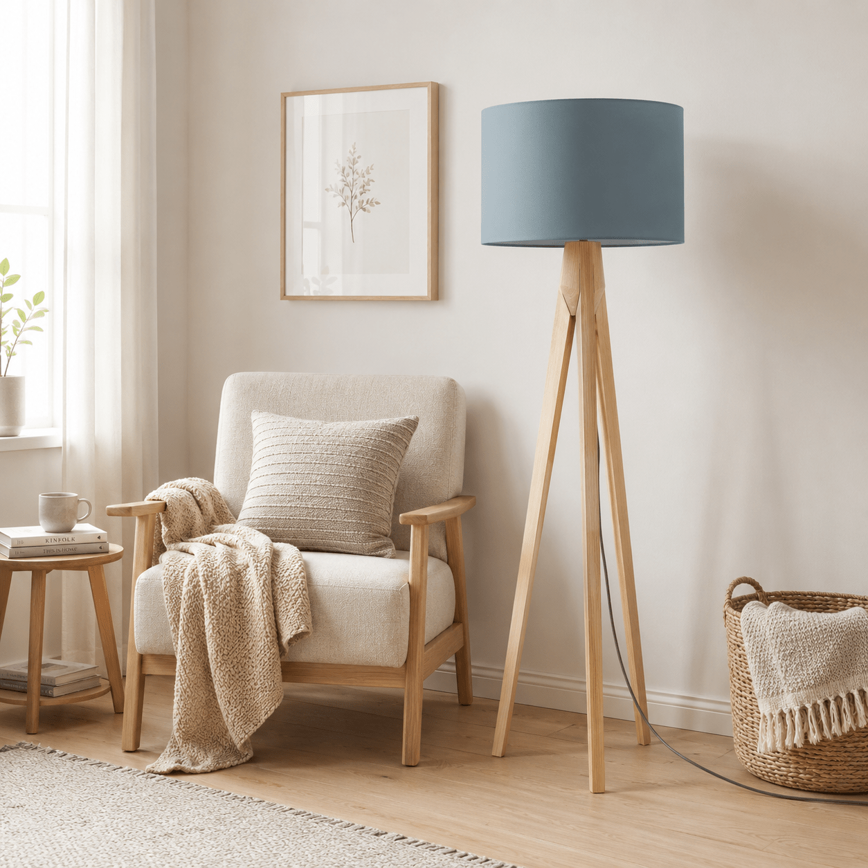 Plain Petrol Blue Lampshade, Ceiling or Table Lamp Shade - Shadow bright