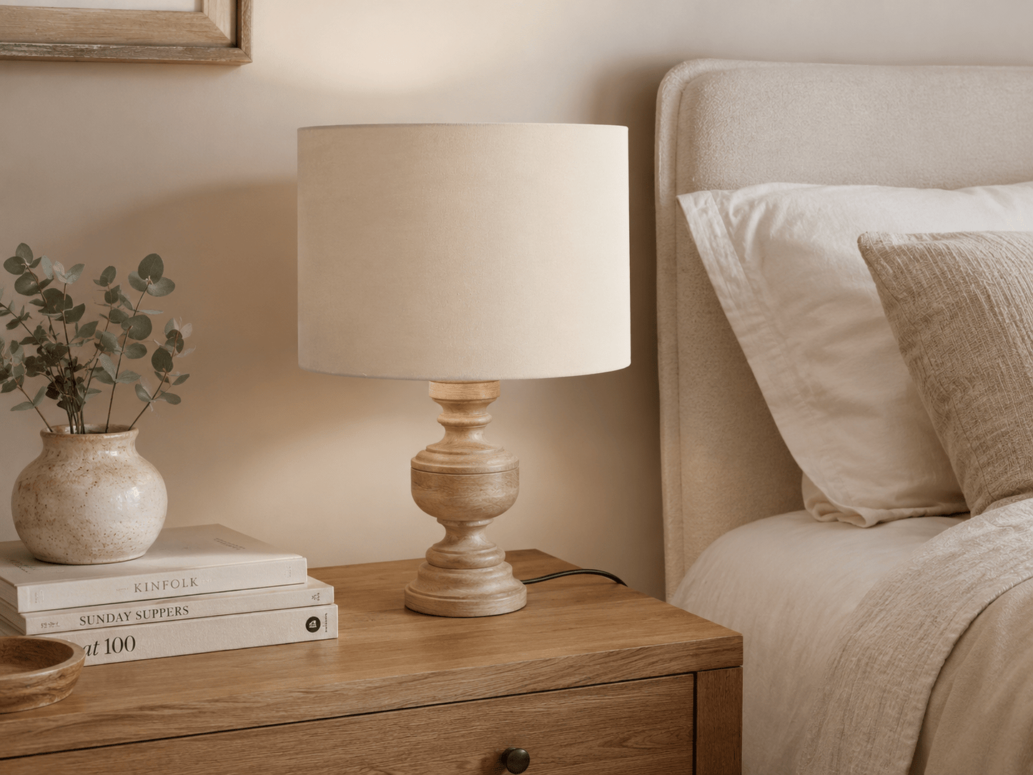 Plain Warm Sand Lampshade, Beige Ceiling or Table Lamp Shade - Shadow bright