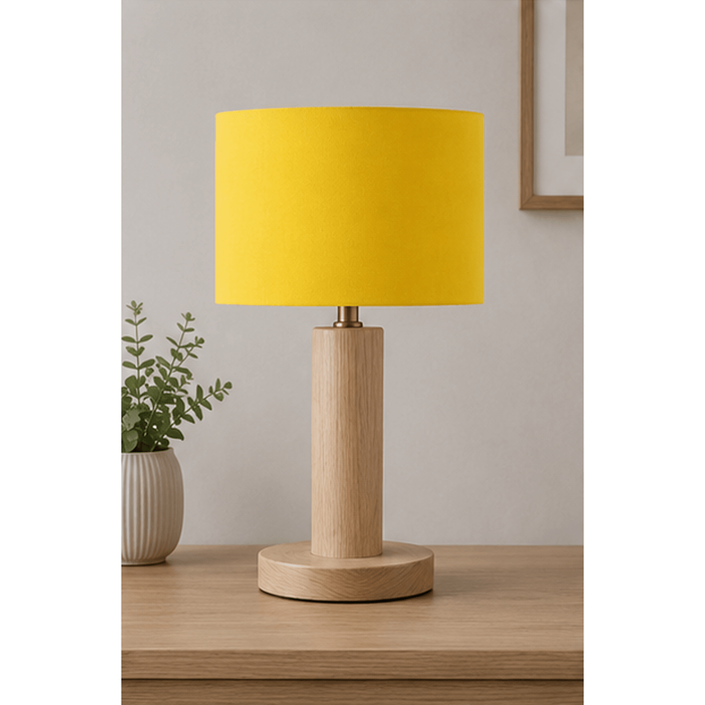Plain Yellow Lampshade, Ceiling or Table Lamp Shade - Shadow bright