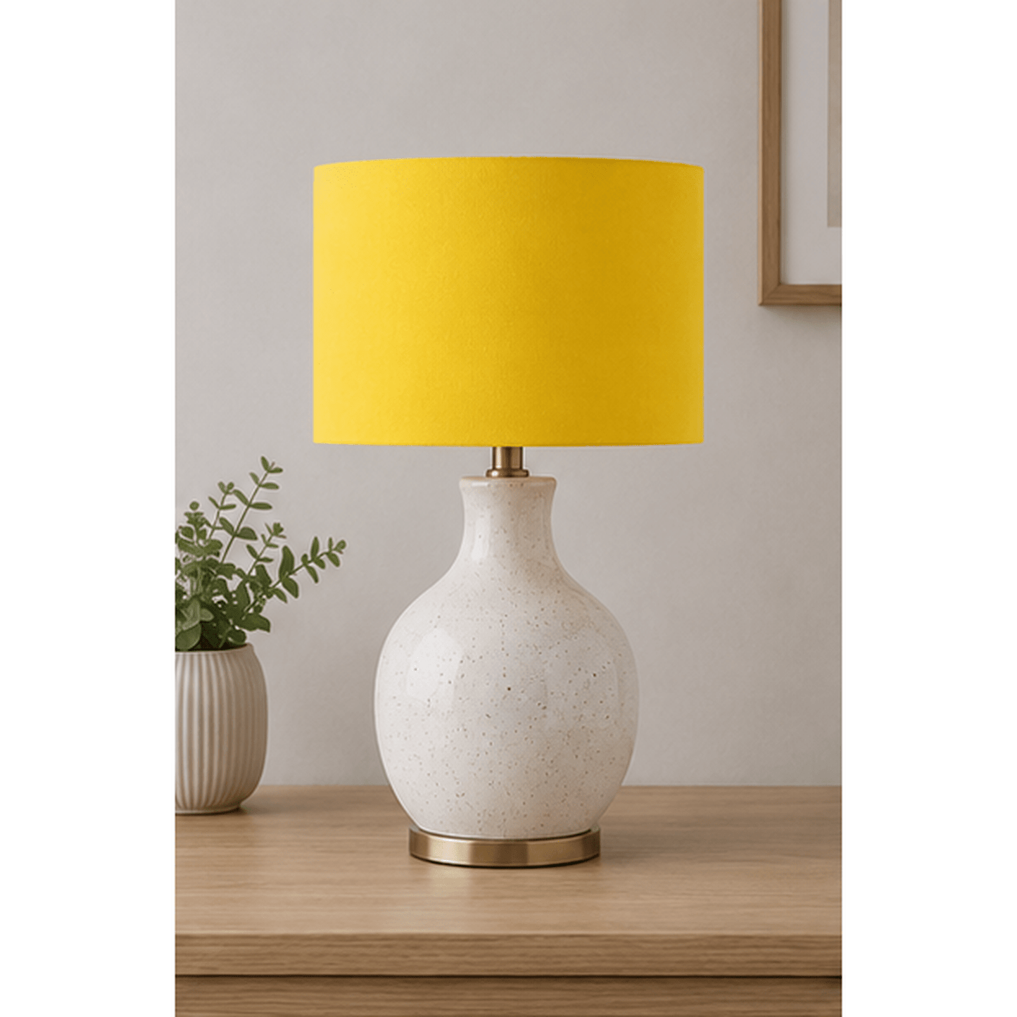 Plain Yellow Lampshade, Ceiling or Table Lamp Shade - Shadow bright