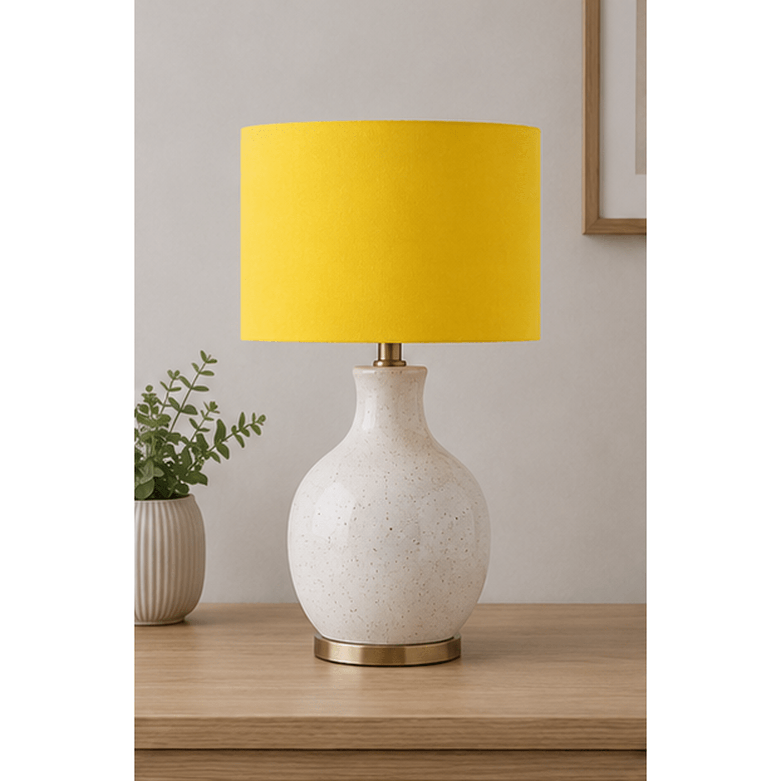 Plain Yellow Lampshade, Ceiling or Table Lamp Shade - Shadow bright