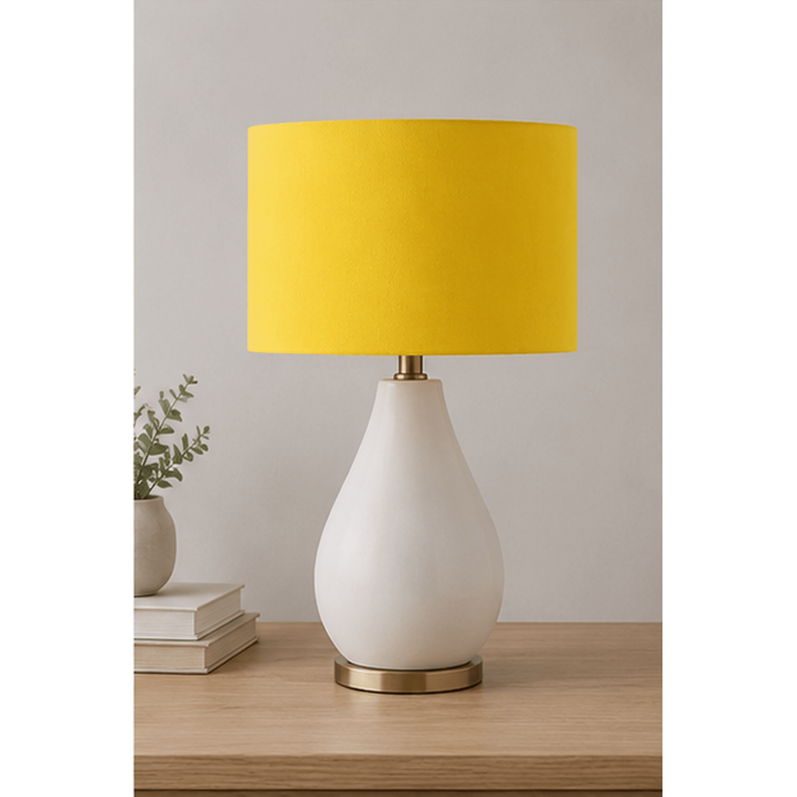 Plain Yellow Lampshade, Ceiling or Table Lamp Shade - Shadow bright