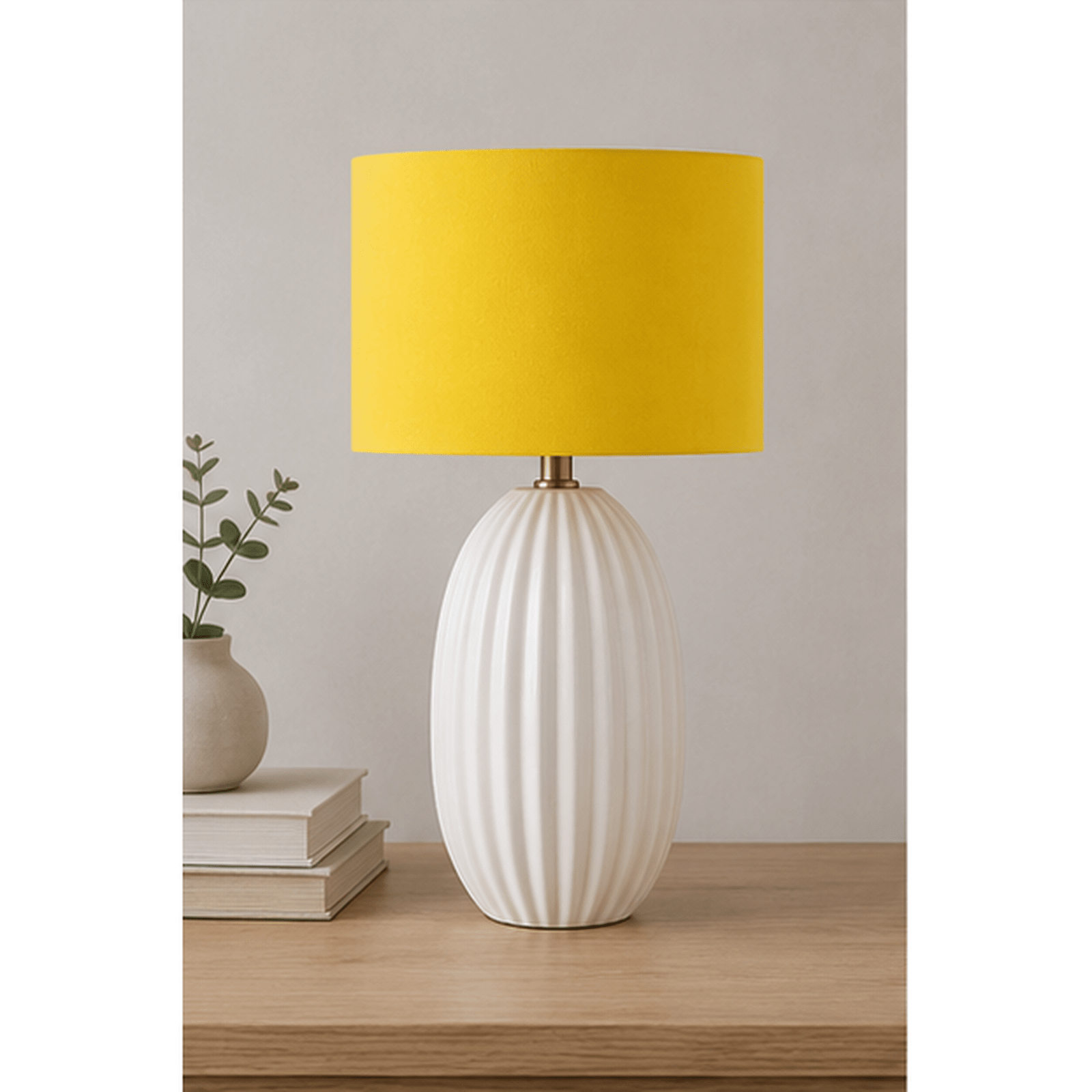 Plain Yellow Lampshade, Ceiling or Table Lamp Shade - Shadow bright