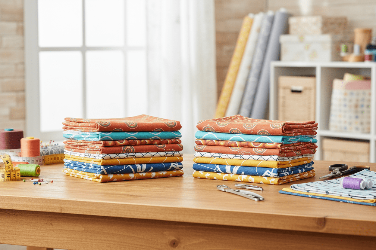 Shadowbright Fabric Scrap Bags – 450g Retro Cotton Drill Offcuts - Shadow bright