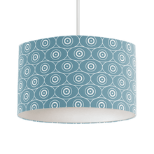 Load image into Gallery viewer, Blue Geometric Design Lampshade, Ceiling or Table Lamp Shade - Shadow bright
