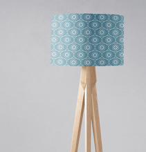 Load image into Gallery viewer, Blue Geometric Design Lampshade, Ceiling or Table Lamp Shade - Shadow bright
