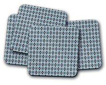 Load image into Gallery viewer, Blue Geometric Nuts Design Coasters, Table Decor Drinks Mat - Shadow bright
