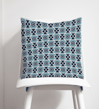 Load image into Gallery viewer, Blue Geometric Nuts Design Cushion, Throw Pillow - Shadow bright
