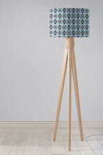 Load image into Gallery viewer, Blue Geometric Nuts Design Lampshade, Ceiling or Table Lamp Shade - Shadow bright
