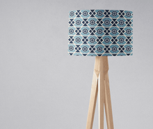 Load image into Gallery viewer, Blue Geometric Nuts Design Lampshade, Ceiling or Table Lamp Shade - Shadow bright
