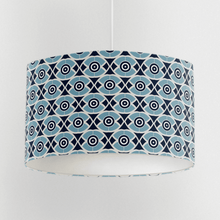 Load image into Gallery viewer, Blue Geometric Nuts Design Lampshade, Ceiling or Table Lamp Shade - Shadow bright
