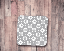 Load image into Gallery viewer, Grey and White Geometric Tiles Design Coasters, Table Decor Drinks Mat - Shadow bright
