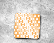 Load image into Gallery viewer, Light Orange and White Geometric Tiles Design Coasters, Table Decor Drinks Mat - Shadow bright
