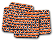 Load image into Gallery viewer, Blue and Orange Geometric Arches Design Coaster, Table Decor Drinks Mat - Shadow bright
