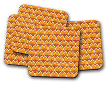 Load image into Gallery viewer, Orange and Yellow Geometric Arches Design Coaster, Table Decor Drinks Mat - Shadow bright
