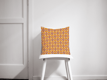 Load image into Gallery viewer, Orange and Yellow Geometric Nuts Design Cushion, Throw Pillow - Shadow bright
