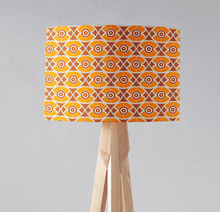 Load image into Gallery viewer, Orange and Yellow Geometric Nuts Design Lampshade, Ceiling or Table Lamp Shade - Shadow bright
