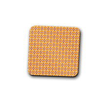 Load image into Gallery viewer, Orange and Yellow Geometric Nuts Design Coaster, Table Decor Drinks Mat - Shadow bright

