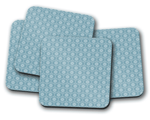 Load image into Gallery viewer, Blue and White Geometric Design Coasters, Table Decor Drinks Mat - Shadow bright
