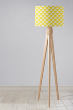 Load image into Gallery viewer, Yellow and White Geometric Tiles Design Lampshade, Ceiling or Table Lamp Shade - Shadow bright
