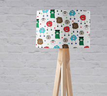 Load image into Gallery viewer, Multicoloured Monsters Design Lampshade, Ceiling or Table Lamp - Shadow bright
