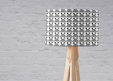 Load image into Gallery viewer, Black and White Art Deco Inspired Lampshade
