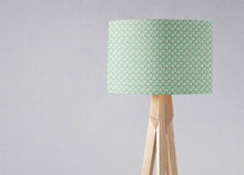 Load image into Gallery viewer, Mint Green with Grey Abstract Design, Ceiling or Table Lamp Shade - Shadow bright
