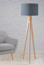 Load image into Gallery viewer, Navy Blue Lampshade with a Geometric Design, Ceiling or Table Lamp Shade - Shadow bright
