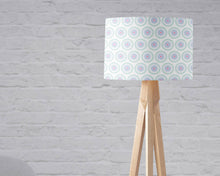 Load image into Gallery viewer, White with a Purple Floral Design Lampshade, Ceiling or Table Lamp Shade - Shadow bright
