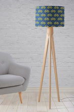 Load image into Gallery viewer, Blue Lampshade with a Bicycle Design, Ceiling or Table Lamp Shade - Shadow bright
