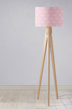 Load image into Gallery viewer, Pink Lampshade with White Abstract Design, Ceiling or Table Lamp Shade - Shadow bright
