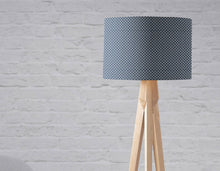 Load image into Gallery viewer, Navy Blue Lampshade with a Geometric Design, Ceiling or Table Lamp Shade - Shadow bright
