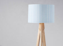 Load image into Gallery viewer, Blue and White Striped Lampshade, Ceiling or Table Lamp Shade - Shadow bright

