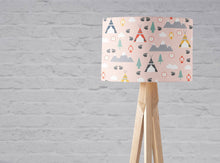 Load image into Gallery viewer, Pink Camping Theme Lampshade, Ceiling or Table Lamp Shade - Shadow bright
