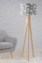 Load image into Gallery viewer, Grey with Hot Air Balloons and Clouds Lampshade, Ceiling or Table Lamp Shade - Shadow bright
