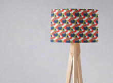 Load image into Gallery viewer, Red, White, Green and Blue Geometric Design Lampshade, Ceiling or Table Lamp Shade - Shadow bright
