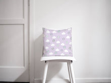 Load image into Gallery viewer, Lilac Hot Air Balloons and Clouds Design Cushion, Throw Pillow - Shadow bright
