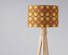 Load image into Gallery viewer, Brown and Orange Retro 1970&#39;s Design Lampshade, Ceiling or Table Lamp Shade - Shadow bright
